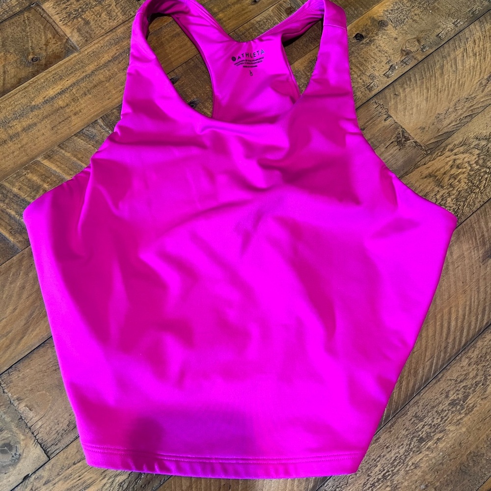 Athleta Conscious Tank. Vibrant Pink Women's Sports Bra